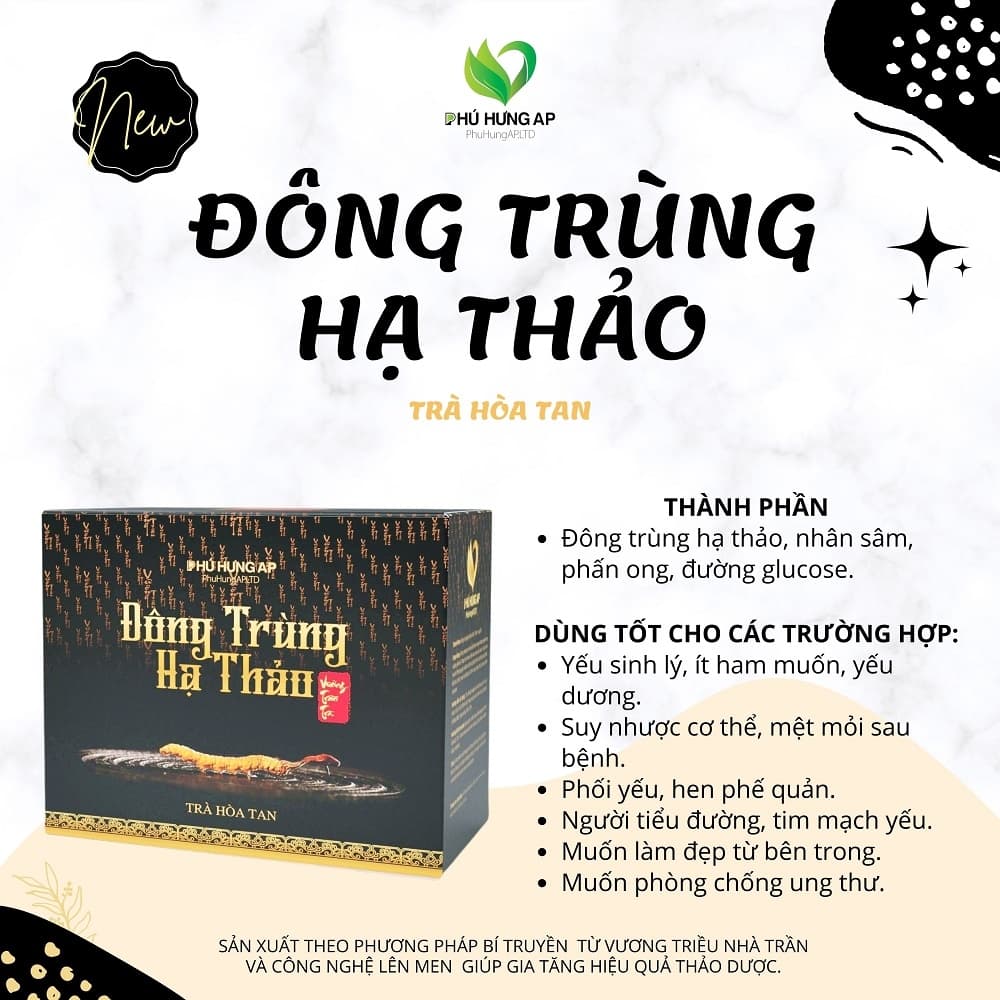 Trà hòa tan Đông Trùng Hạ Thảo-duoc-ban-tai-Minu Shop 123